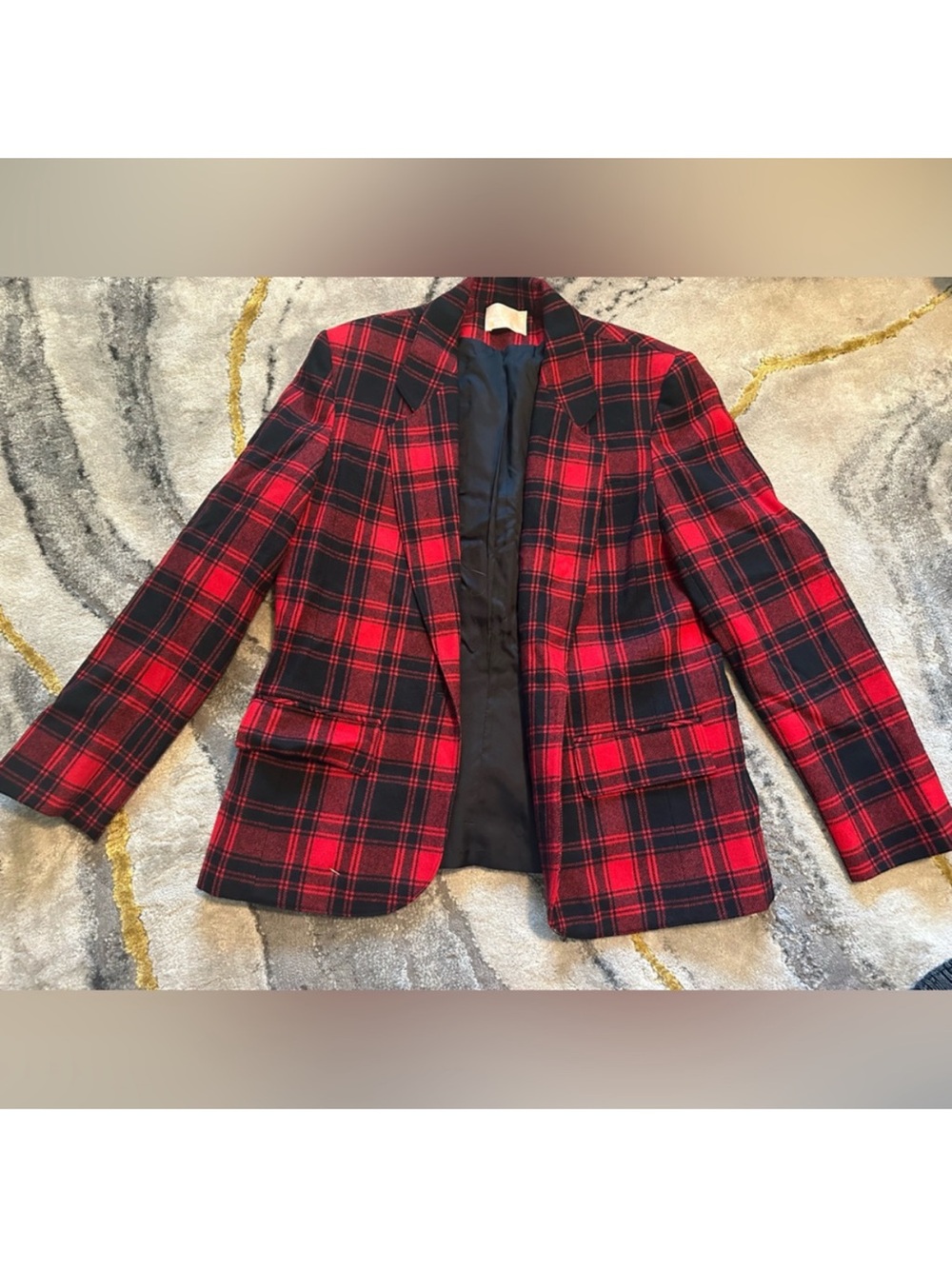 Pendleton Red and Black Plaid Jacket